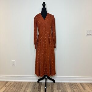 [WOMEN] RIHOAS Maxi Dress Dark Fall Orange Small Like New Rarely Worn